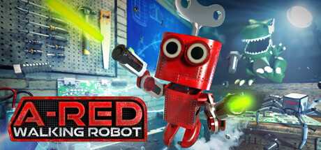 a-red-walking-robot