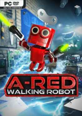 a-red-walking-robot